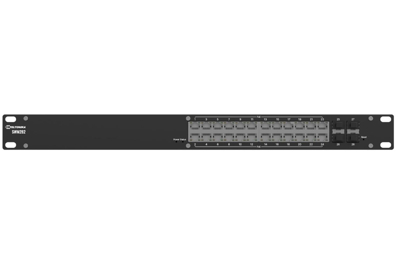 Teltonika SWM282 PoE+ managed switch
