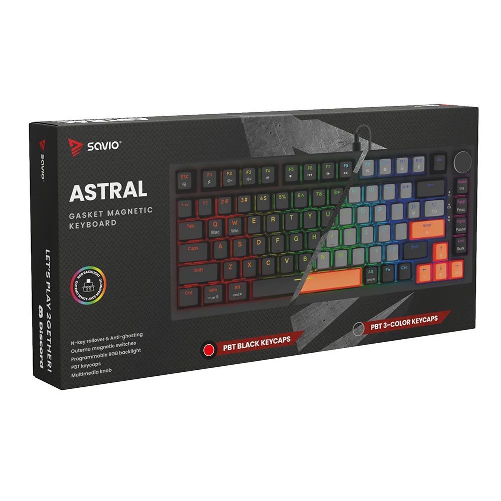 Savio Astral OUTEMU Jade Gaming Keyboard Black US Savio Astral OUTEMU Jade Gaming Keyboard Black US