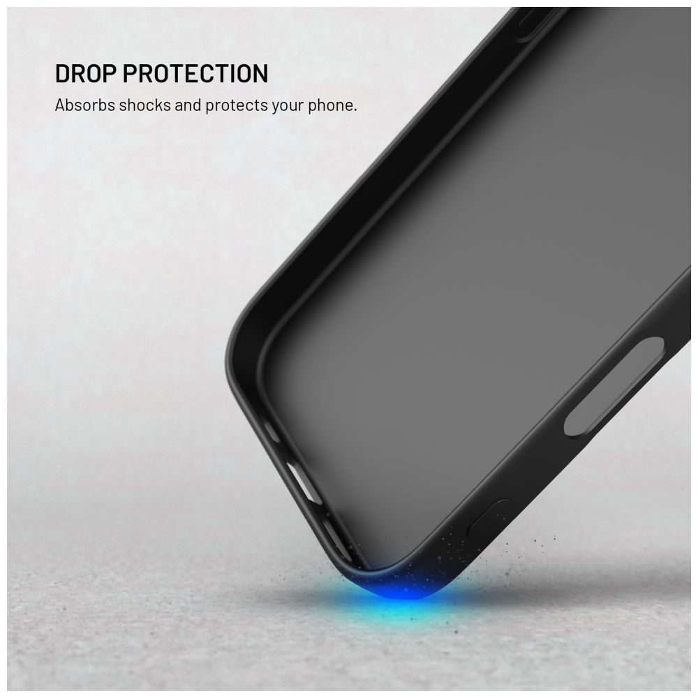 FIXED gumírozott hátlap Motorola Moto G86 5G/Power készülékhez, fekete