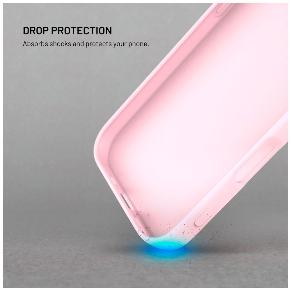 FIXED gumírozott hátlap Motorola Moto G86 5G/Power készülékhez, rózsaszín