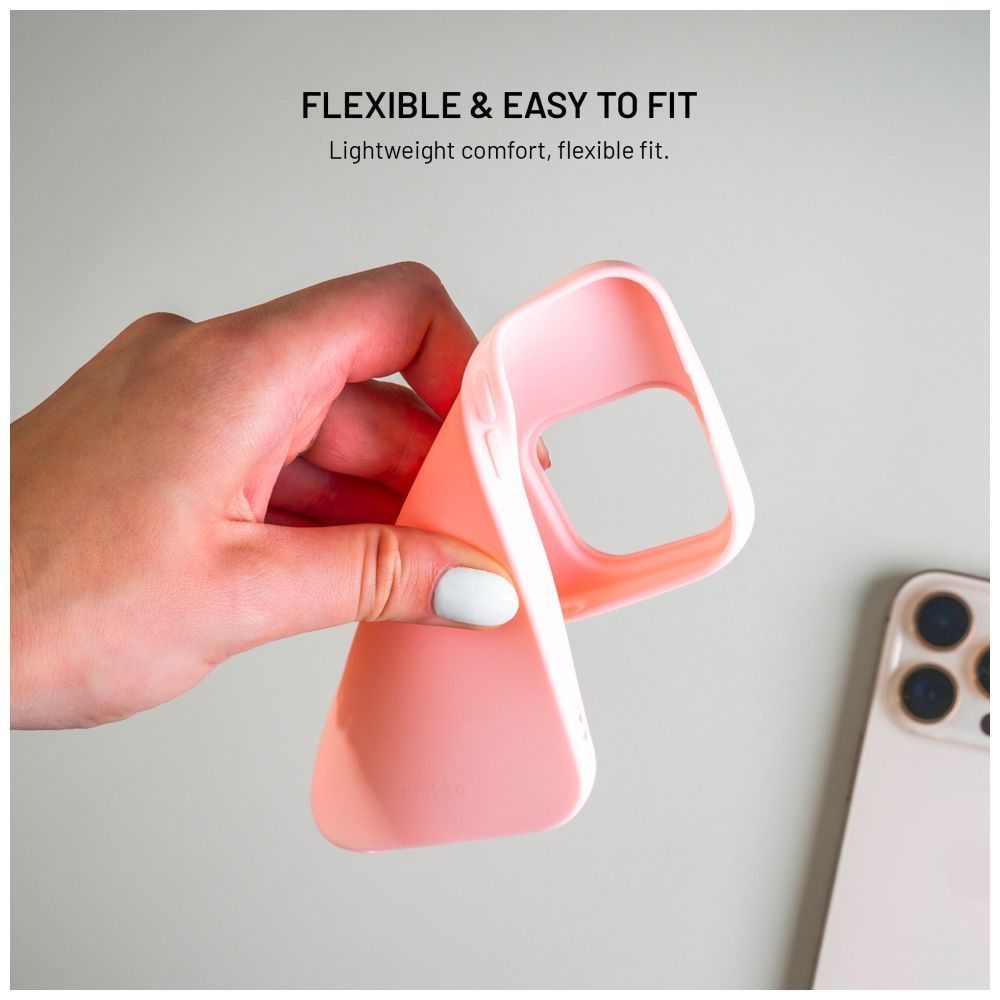 FIXED gumírozott hátlap Motorola Moto G86 5G/Power készülékhez, rózsaszín