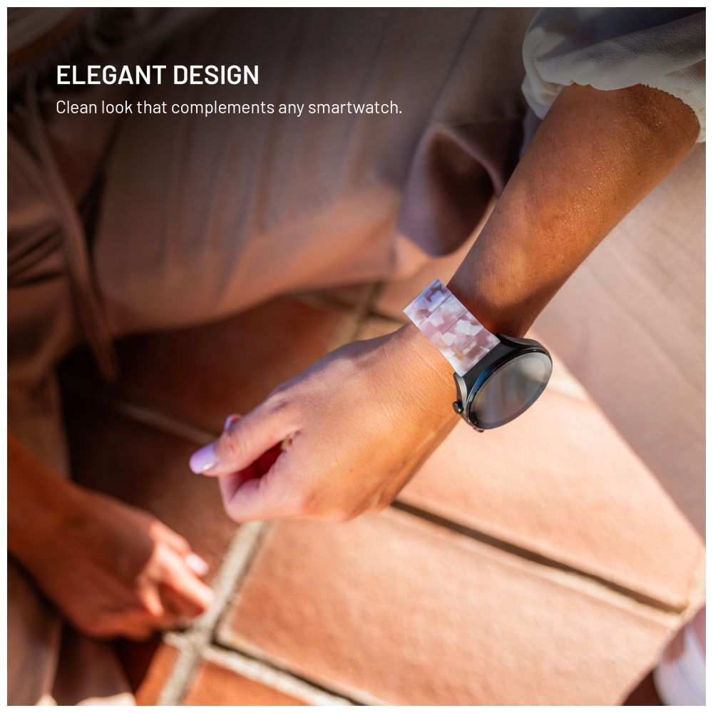 FIXED szilikon óraszíj Quick Release 20mm készülékhez, rózsaszín