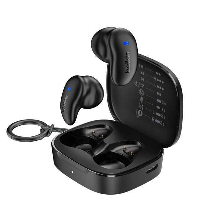 Belkin SoundForm Anywhere True Wireless Earbuds Black