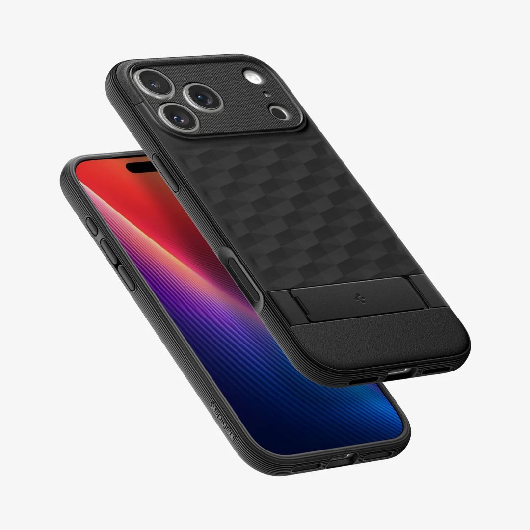 Spigen Parallax S MagSafe case for iPhone 17 Pro Max Matte Black