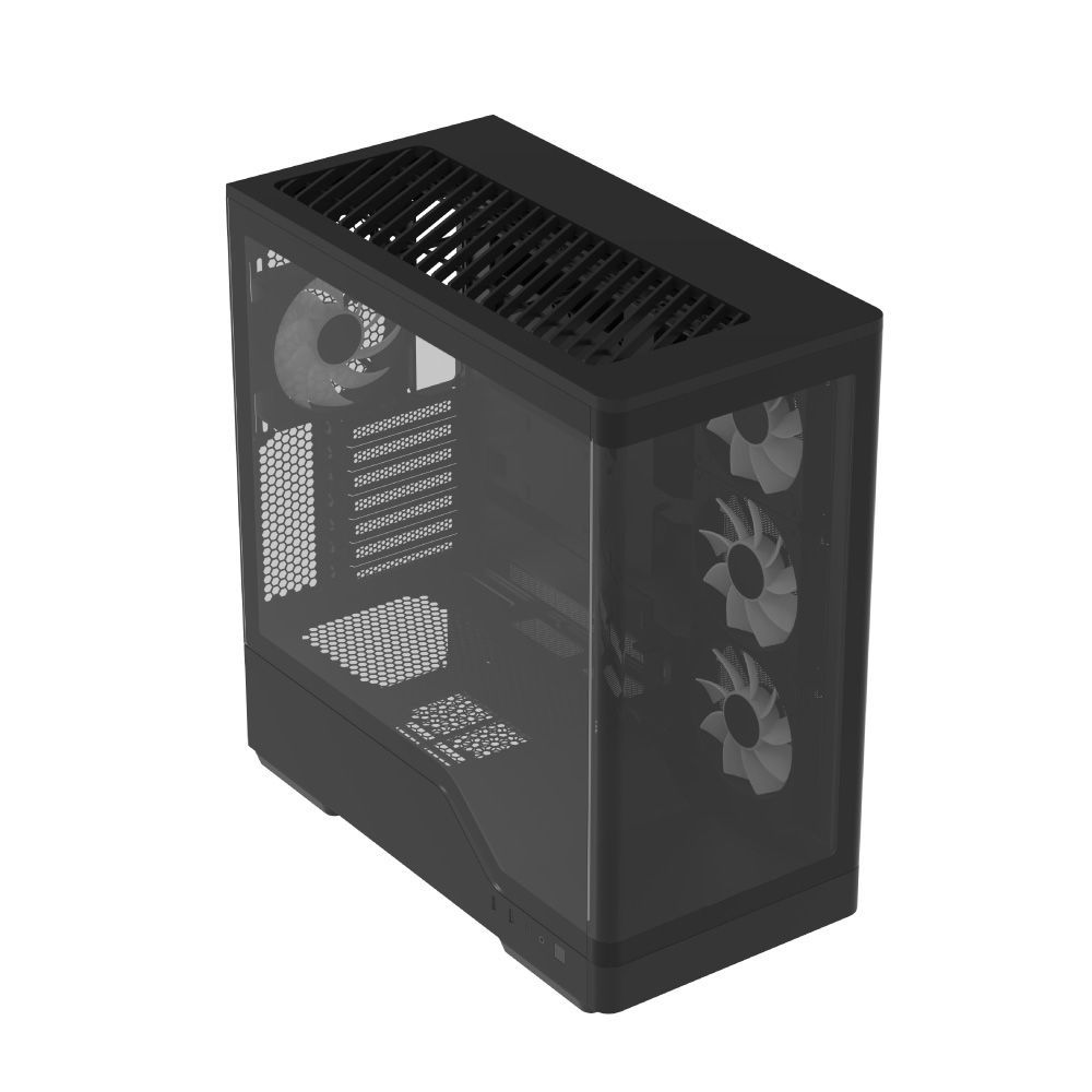 Aerocool P500A Tempered Glass Black