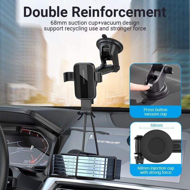 Vention Car Phone Mount Black