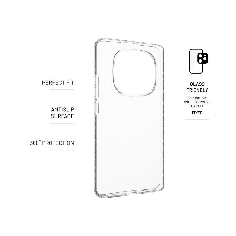 FIXED Ultravékony TPU telefontok Xiaomi Redmi Note 14 Pro 5G/POCO X7, átlátszó
