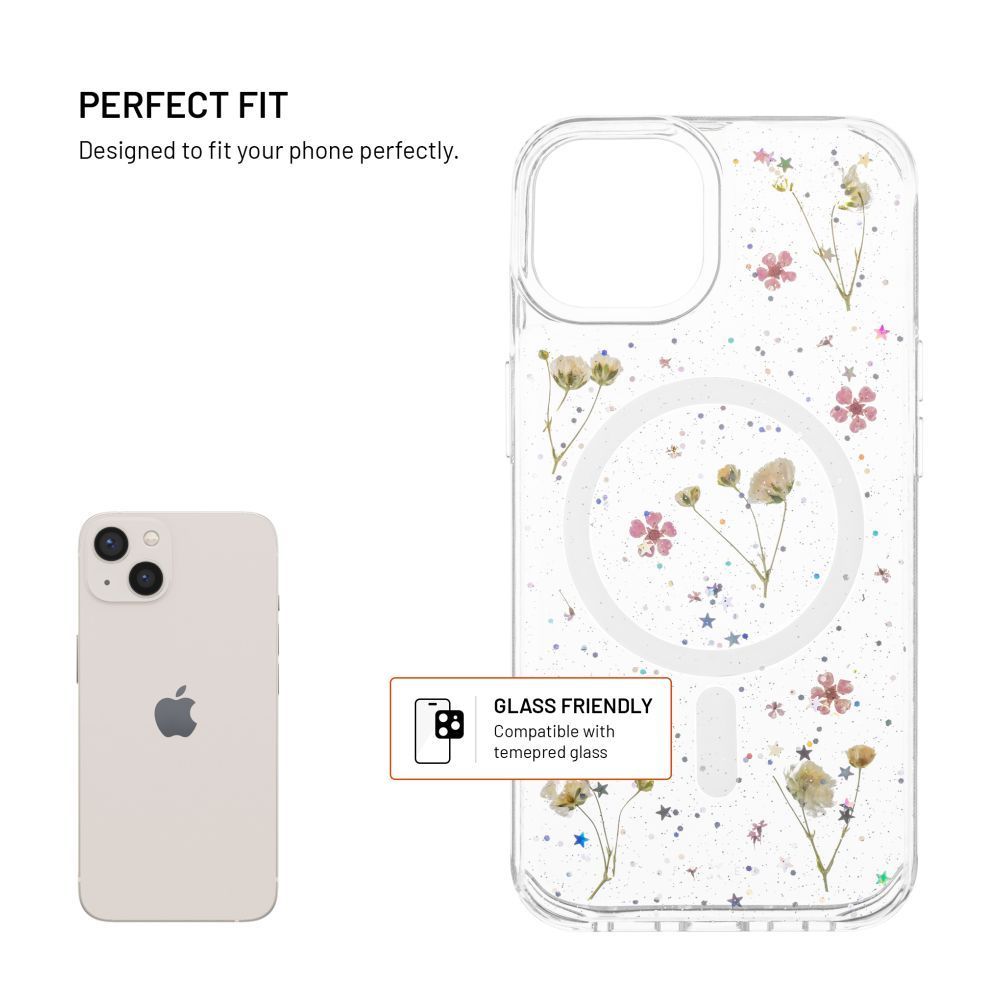 FIXED MagBloom Apple iPhone 13 készülékhez, rózsaszín szilva színű