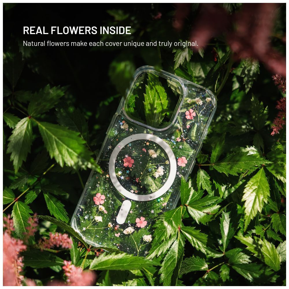 FIXED MagBloom Apple iPhone 13 készülékhez, rózsaszín szilva színű