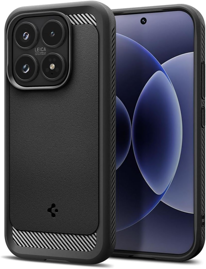 Spigen Rugged Armor case for Xiaomi 17 Matte Black