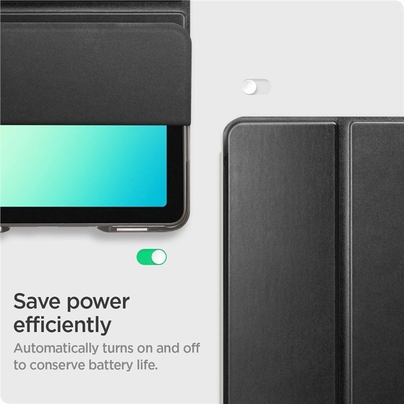 Spigen Smart Fold case for Samsung Galaxy Tab A11+ (2025)/A9+ (2023) Black