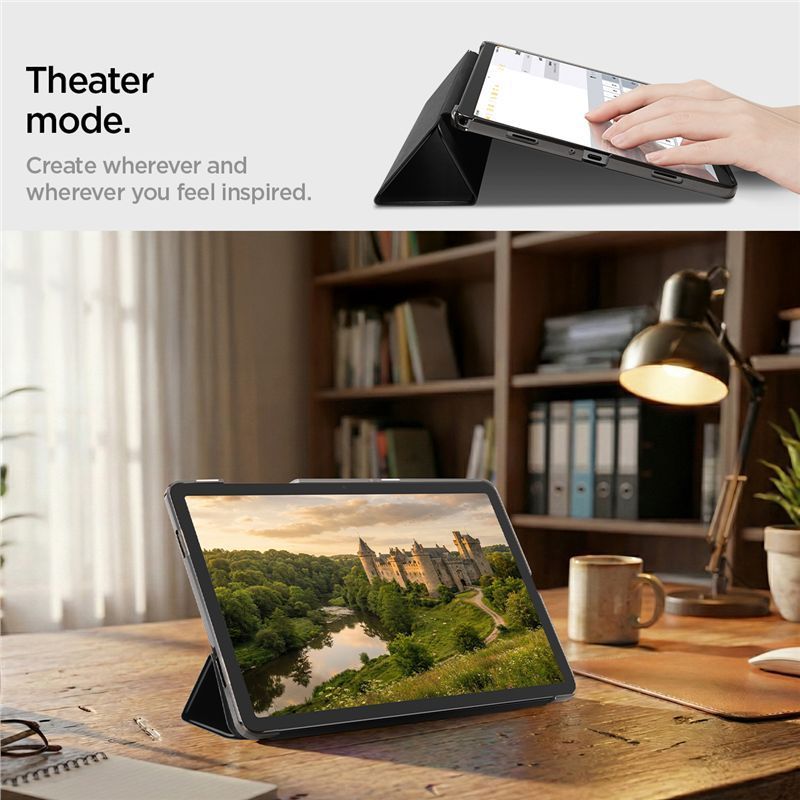 Spigen Smart Fold case for Samsung Galaxy Tab A11+ (2025)/A9+ (2023) Black