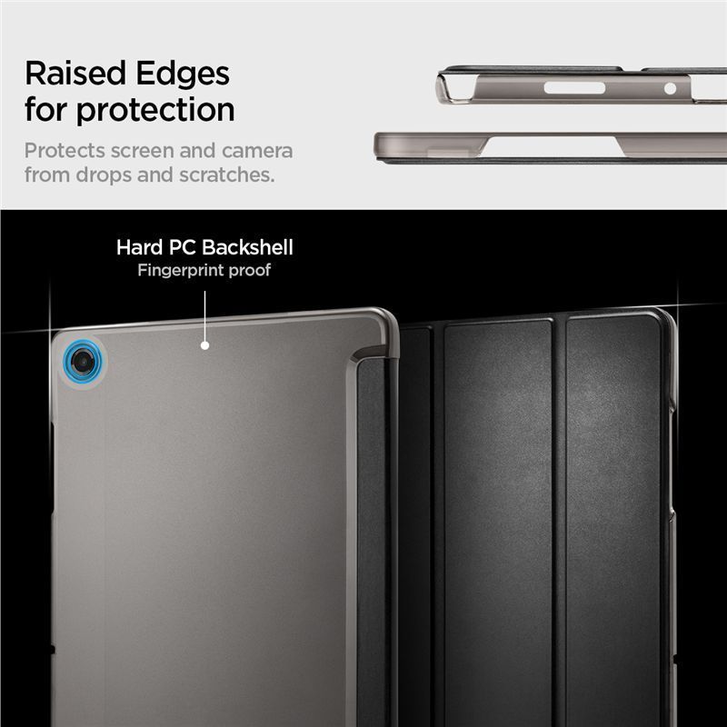 Spigen Smart Fold case for Samsung Galaxy Tab A11+ (2025)/A9+ (2023) Black