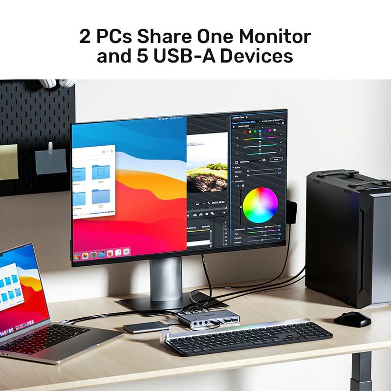 Unitek USB-C 10Gbps HDMI Split-Screen KVM Switch