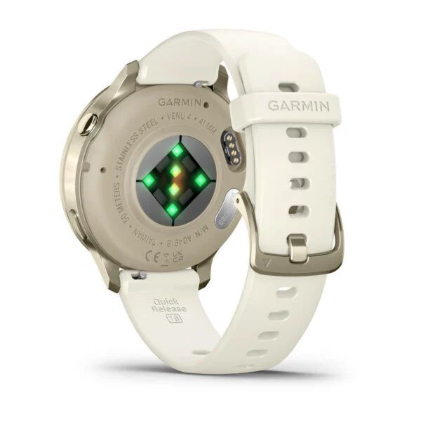 Garmin Venu 4 41mm Lunar Gold with Bone Silicone Band