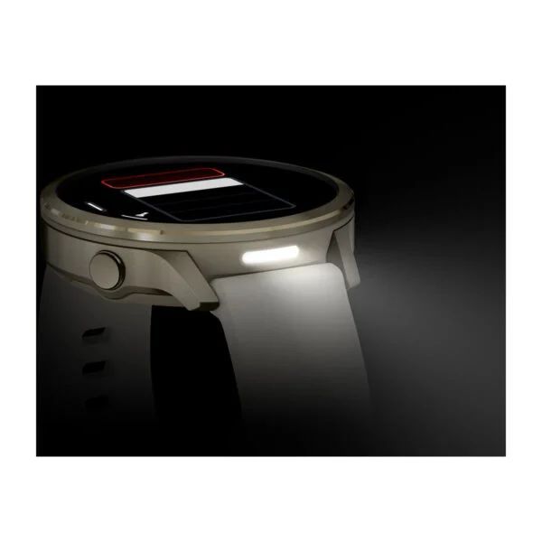 Garmin Venu 4 41mm Lunar Gold with Bone Silicone Band