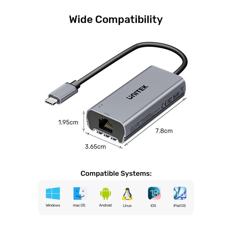 Unitek USB-C to 5Gbps Ethernet Adapter