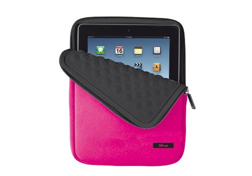 Trust Anti-shock Bubble Sleeve for 10" tablets Pink