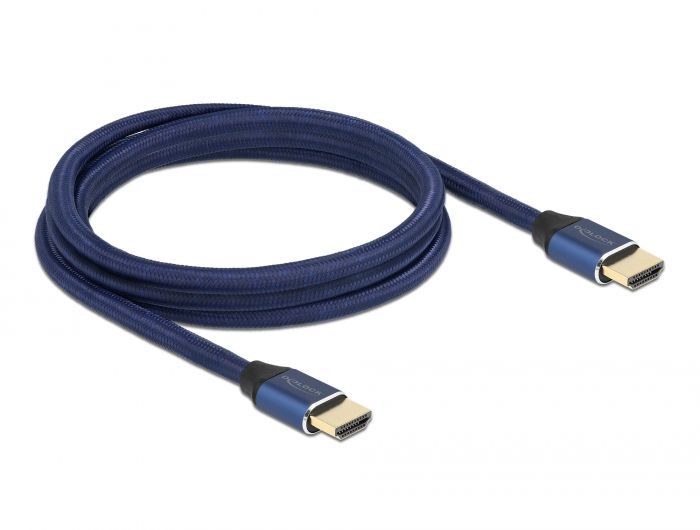 DeLock Ultra High Speed HDMI Cable 48 Gbps 8K 60Hz 2m Blue