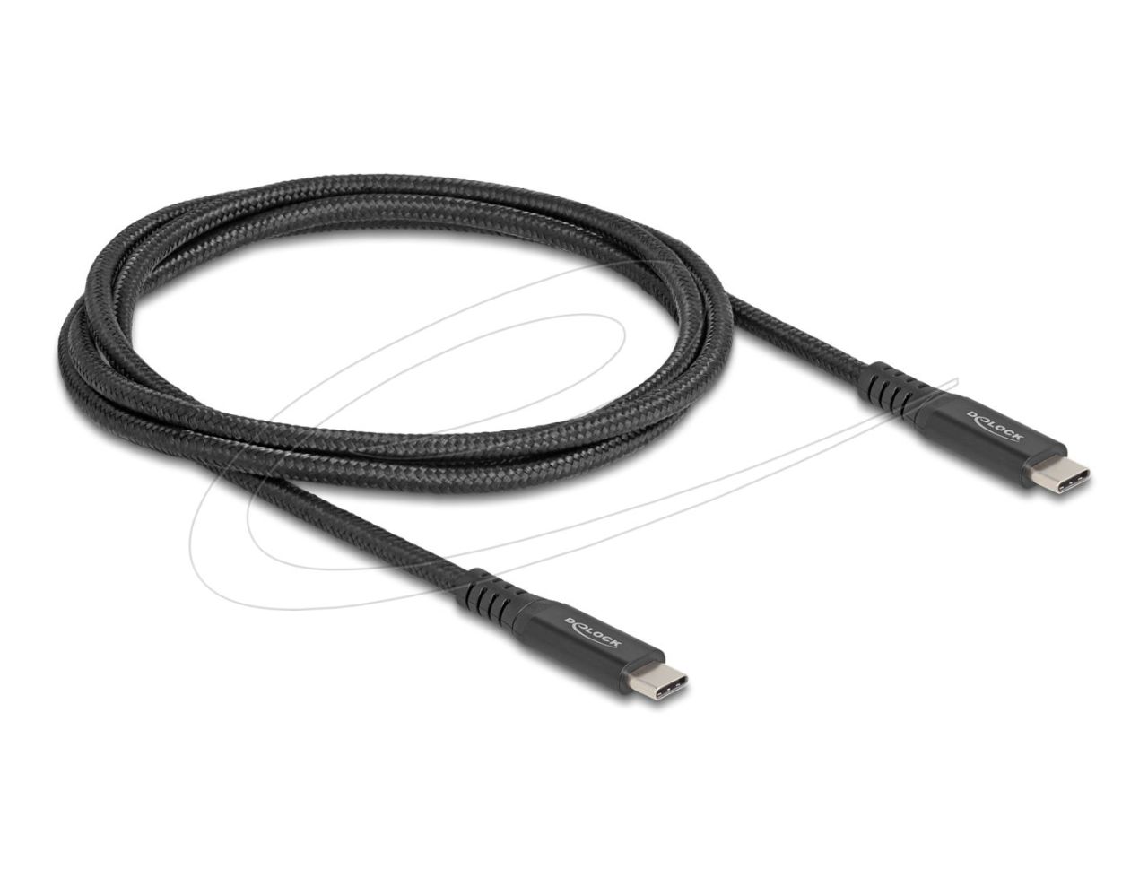 DeLock USB cable USB-C to USB-C 1m Black DeLock USB cable USB-C to USB-C 1m Black