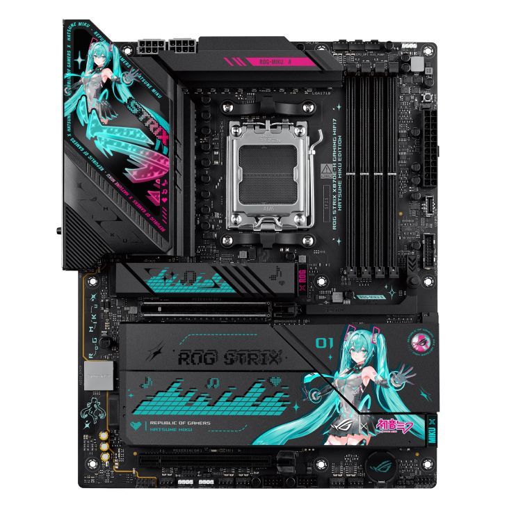 Asus ROG STRIX X870E-H GAMING WIFI7 HATSUNE MIKU EDITION Asus ROG STRIX X870E-H GAMING WIFI7 HATSUNE MIKU EDITION