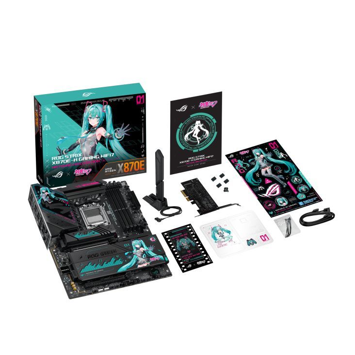 Asus ROG STRIX X870E-H GAMING WIFI7 HATSUNE MIKU EDITION Asus ROG STRIX X870E-H GAMING WIFI7 HATSUNE MIKU EDITION