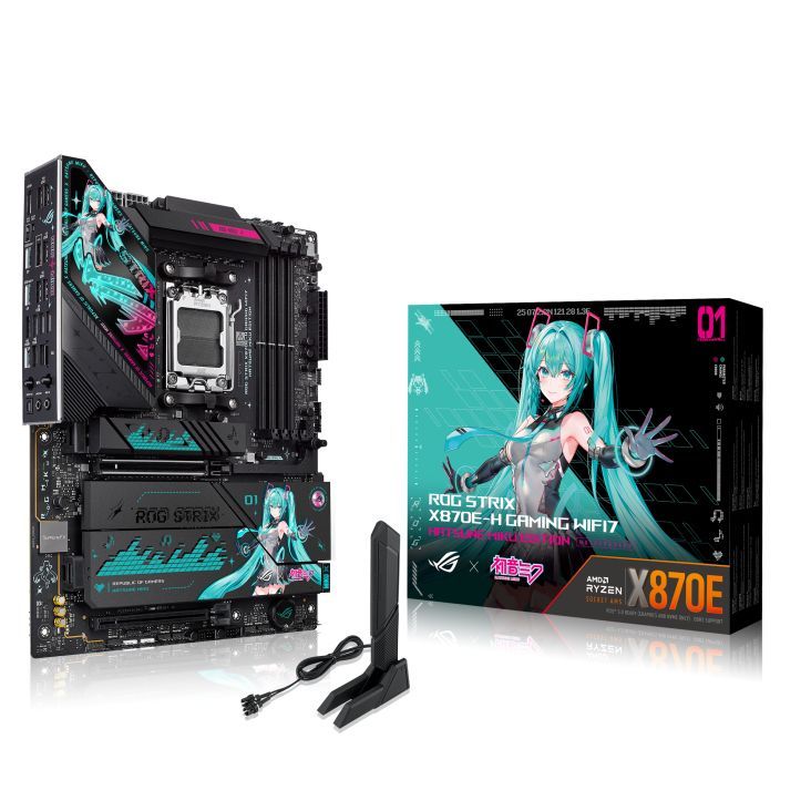 Asus ROG STRIX X870E-H GAMING WIFI7 HATSUNE MIKU EDITION Asus ROG STRIX X870E-H GAMING WIFI7 HATSUNE MIKU EDITION