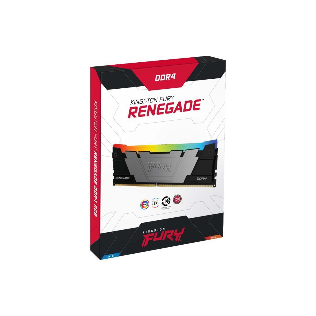 Kingston 16GB DDR4 3200MHz Kit(2x8GB) Fury Renegade RGB Black Kingston 16GB DDR4 3200MHz Kit(2x8GB) Fury Renegade RGB Black
