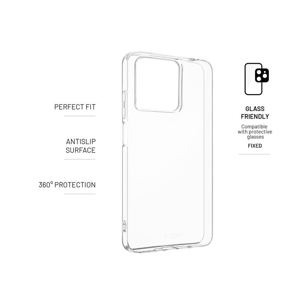 FIXED Gumírozott telefontok Story Motorola Moto G15/Power, átlátszó FIXED Gumírozott telefontok Story Motorola Moto G15/Power, átlátszó