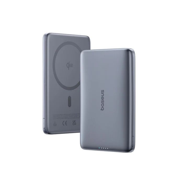 Baseus PicoGo Ultra-Slim Qi2 Magnetic 10000mAh PowerBank Grey