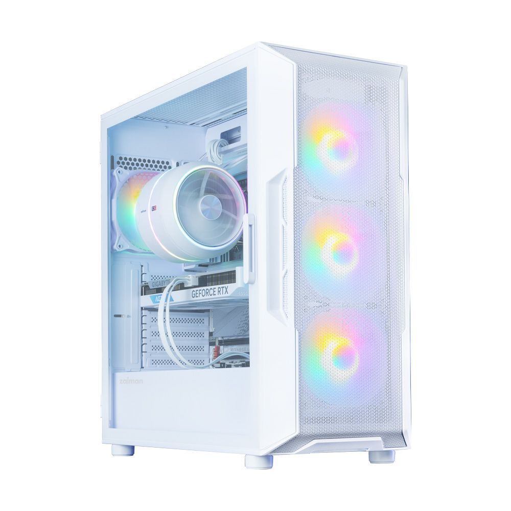 Zalman I3 Neo V2 Tempered Glass White
