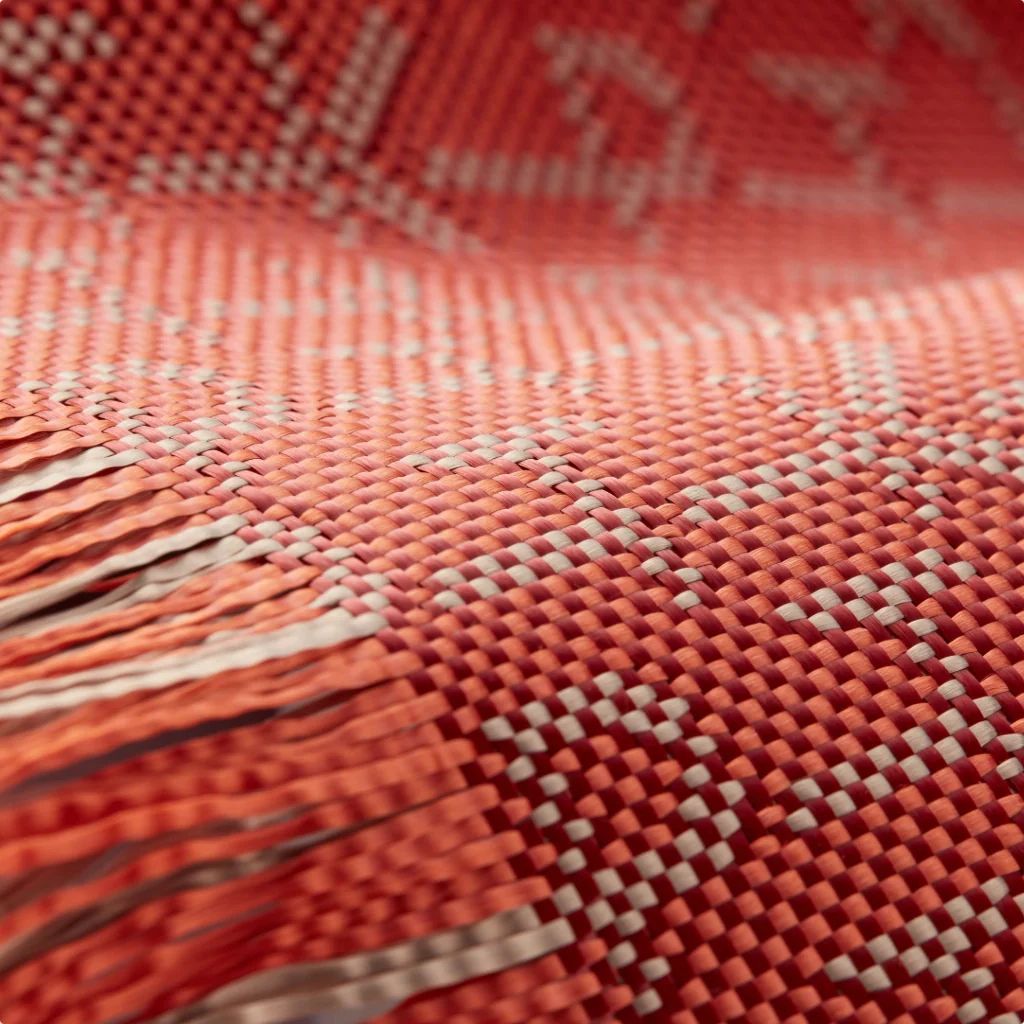 Pitaka Ultra-Slim Case for iPhone 17 Pro Max Monogram-Gold/Red