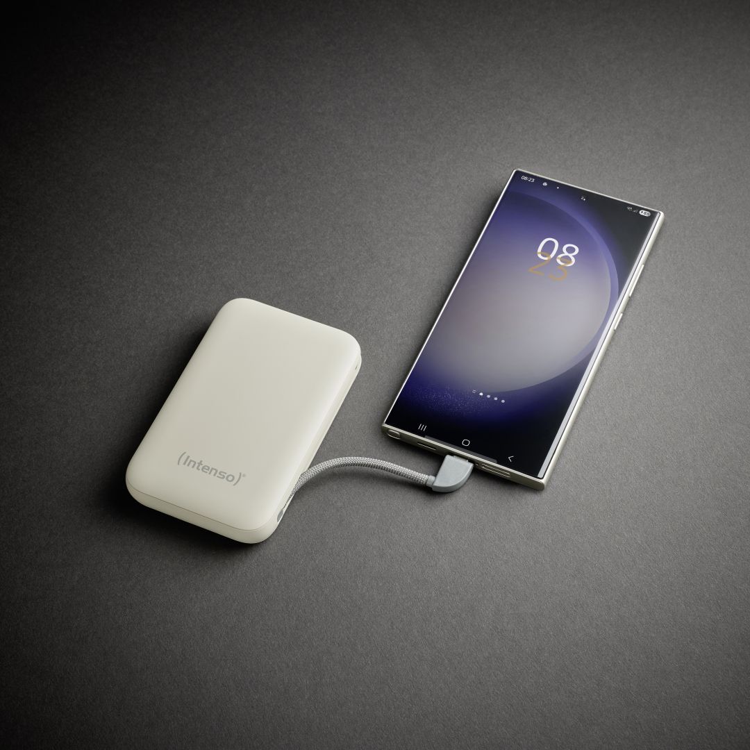 Intenso S10000 10000mAh + Integriertes USB-C PowerBank Beige