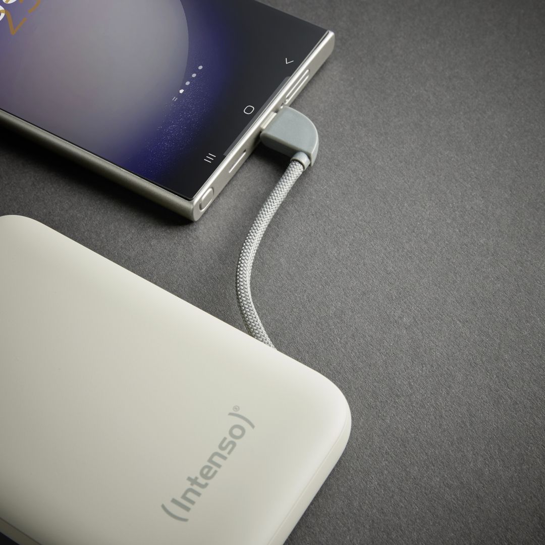 Intenso S10000 10000mAh + Integriertes USB-C PowerBank Beige