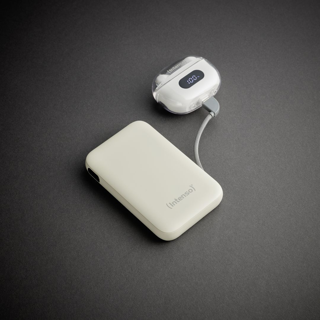 Intenso S10000 10000mAh + Integriertes USB-C PowerBank Beige
