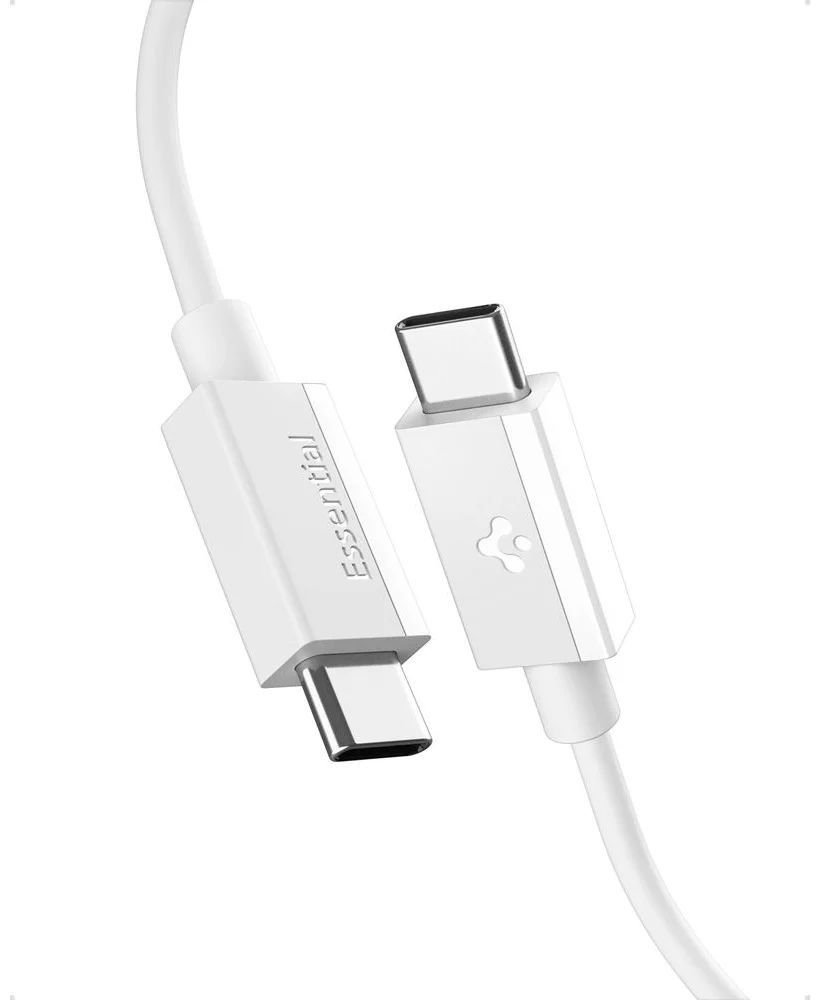 Spigen Essential USB-C to USB C-60W Cable 1m White
