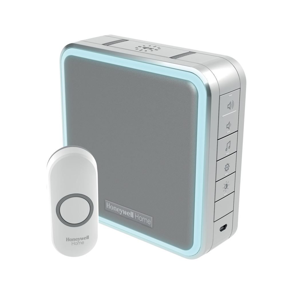 Honeywell DC915NG Vezeték nélküli kapucsengő ezüst színben Honeywell DC915NG Vezeték nélküli kapucsengő ezüst színben