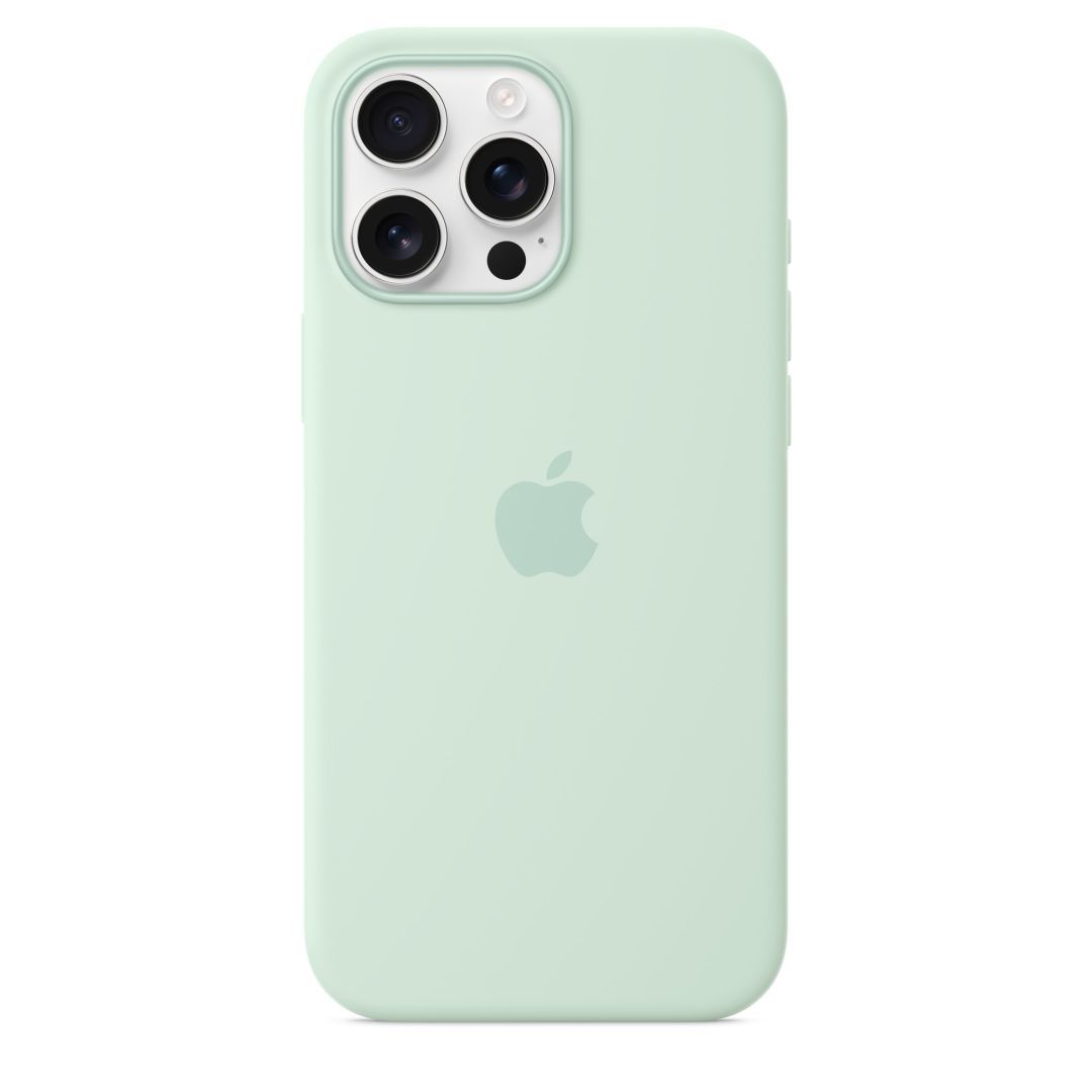 Apple iPhone 16 Pro Max Silicone Case with MagSafe Aquamarine (Seasonal)