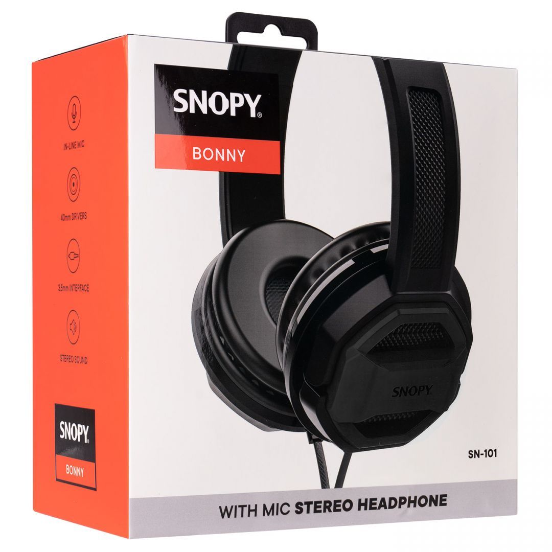 Snopy SN-101 Bonny Headset Black Snopy SN-101 Bonny Headset Black