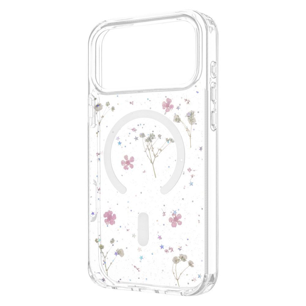 FIXED szilikon tok Apple iPhone 17 Pro Max készülékhez, virágmintás FIXED szilikon tok Apple iPhone 17 Pro Max készülékhez, virágmintás