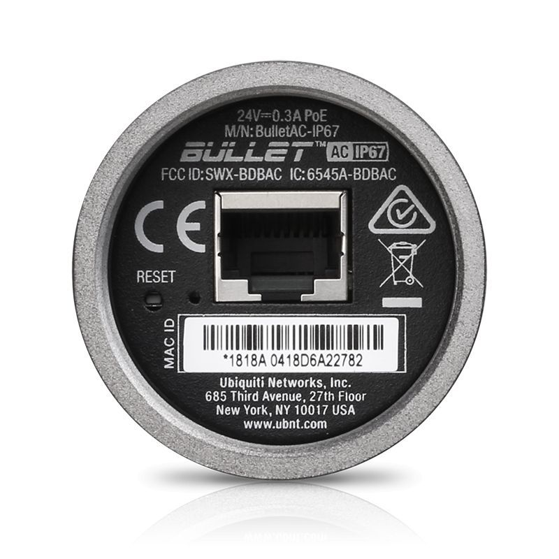 Ubiquiti BULLETAC-IP67 airMAX Bullet AC IP67 Ubiquiti BULLETAC-IP67 airMAX Bullet AC IP67