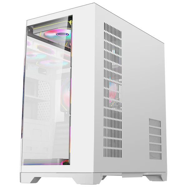 Rampage NOVA RGB Tempered Glass White