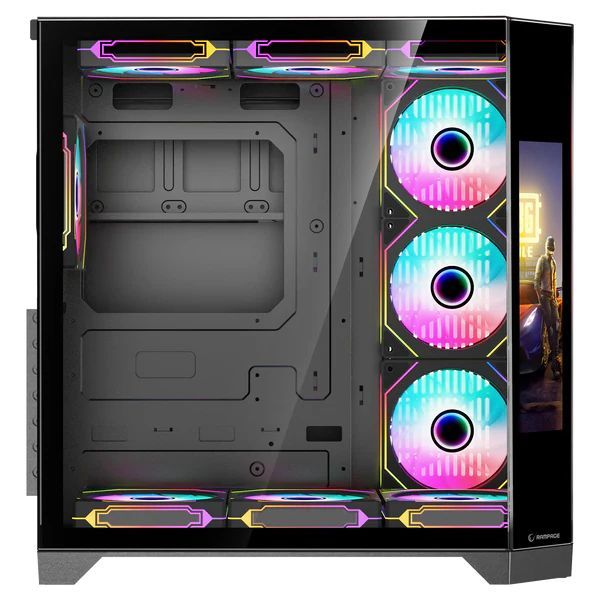 Rampage NOVA RGB Tempered Glass Black Rampage NOVA RGB Tempered Glass Black