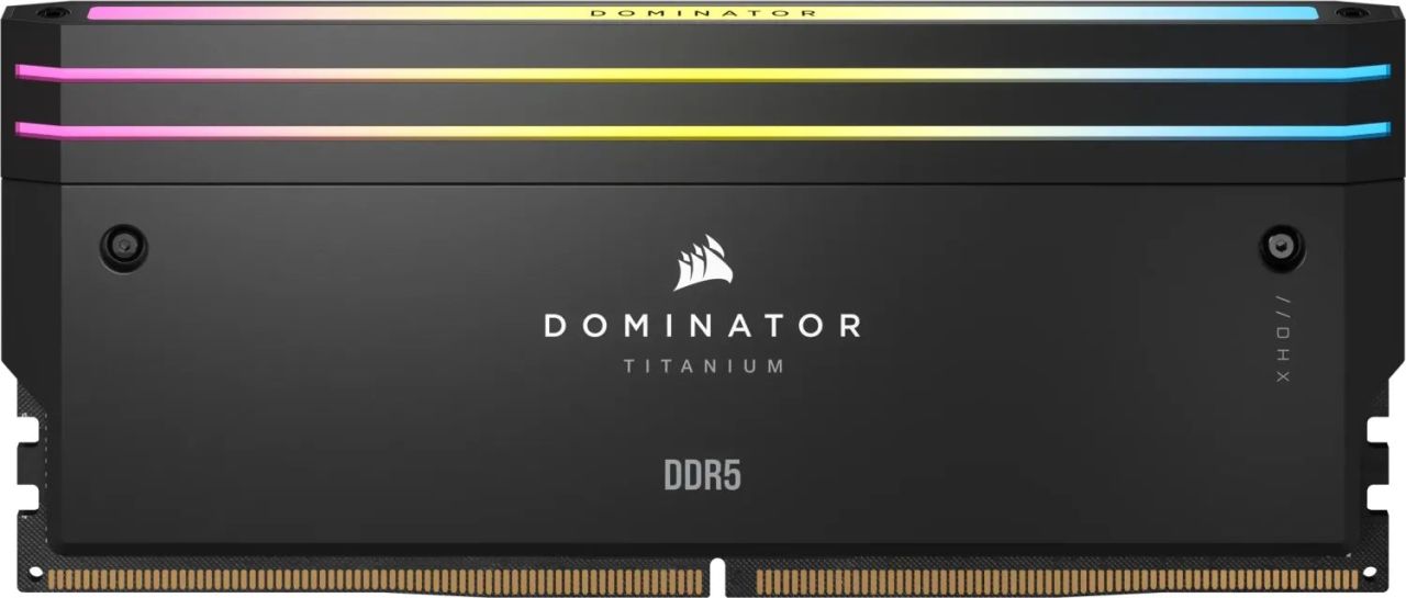 Corsair 48GB DDR5 6000MHz Kit(2x24GB) Dominator Titanium RGB Black Corsair 48GB DDR5 6000MHz Kit(2x24GB) Dominator Titanium RGB Black