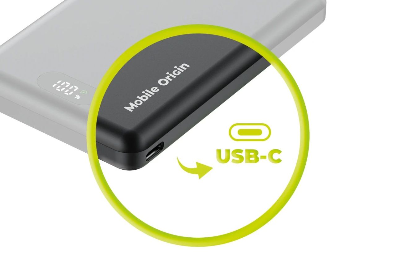 Mobile Origin Wireless Metal Slim 10000mAh PowerBank Black Mobile Origin Wireless Metal Slim 10000mAh PowerBank Black