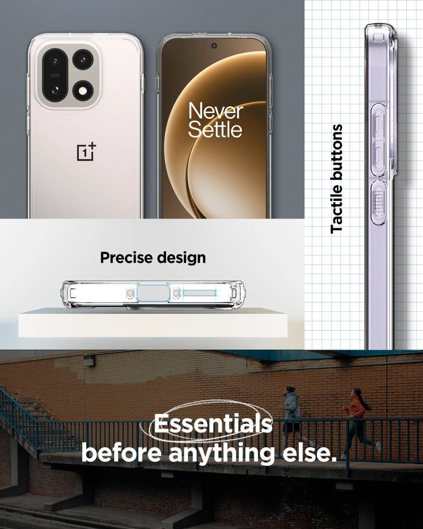 Spigen Ultra Hybrid case for OnePlus 15 Crystal Clear