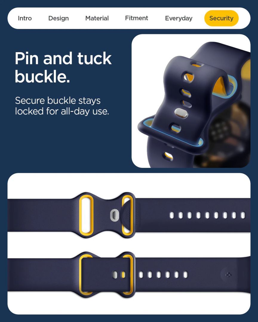 Spigen Nano Pop Band for Google Pixel Watch 4/3 45mm Blueberry Navy