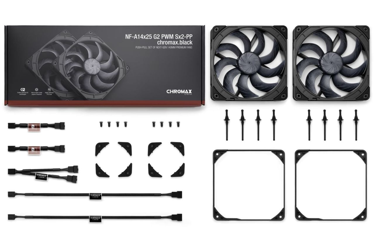 Noctua NF-A14X25 G2 PWM SX2-PP CHROMAX.BLACK