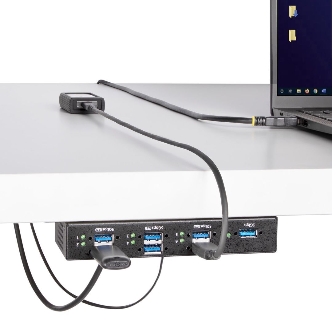 Startech 7-portos USB3.7 HUB Black