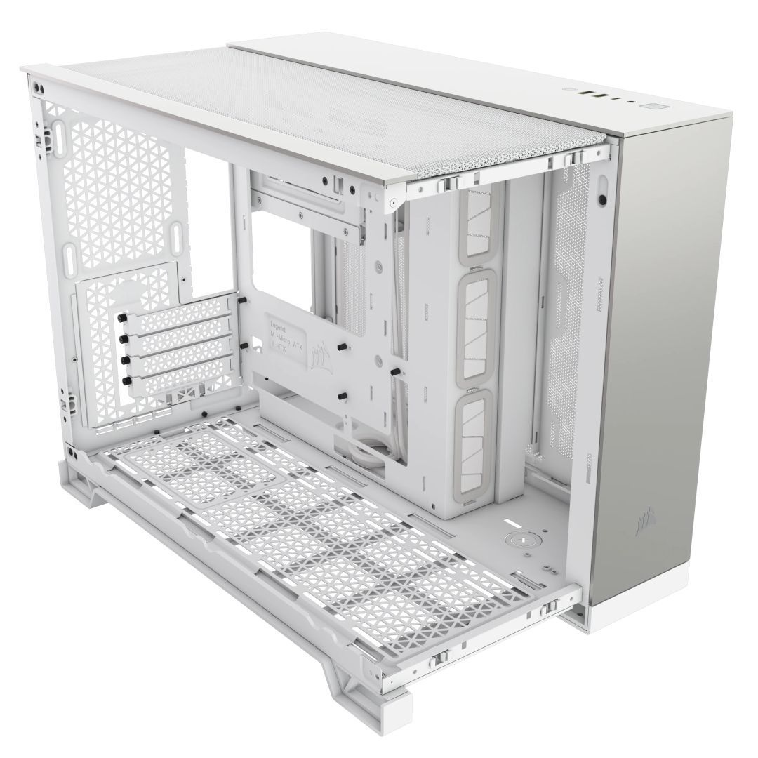 Corsair 2500X Tempered Glass White/Satin Gray Alloy Corsair 2500X Tempered Glass White/Satin Gray Alloy